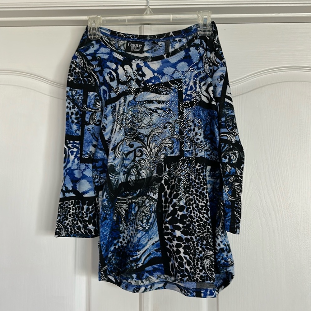 Tunic top with bling on the front
